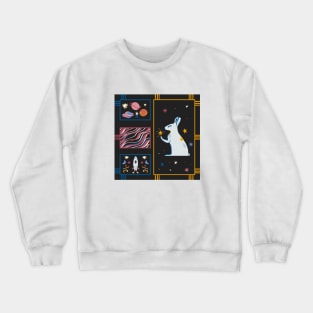 Bunny in space Crewneck Sweatshirt